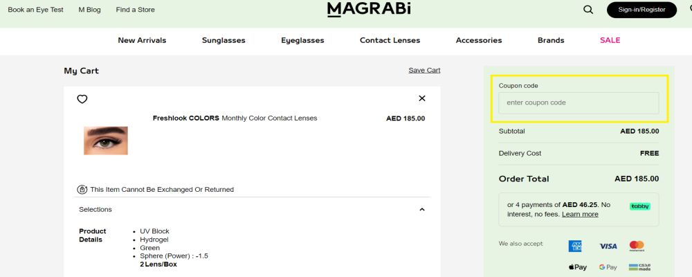 Magrabi how to get coupon code